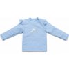 Little Dutch Plavecké tričko dlhý rukáv Daisies Blue