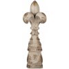 Clayre & Eef Béžová antik dekorácia ľalia Fleur-de-lis - Ø 25*66 cm - Clayre & Eef
