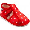 RAK papučky - červená bodka - 27 EUR