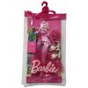 Mattel Barbie Módní příběhy Růžové šaty s krajkou HJT20
