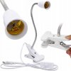 OBJÍMKA LAMPA DRŽIAK ZÁSUVKA ŽÁROVKY 1xE27 + KLIP