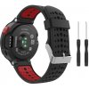 eses Silikónový remienok pre Garmin dierkovaný - Čierno červený, 15 mm