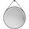 kielle Idolio - Zrkadlo s LED osvetlením a vyhrievaním, priemer 59 cm, čierna 50324004