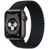 Bomba Nylonový elastický remienok na Apple Watch Farba: Čierna, Veľkosť remienka a ciferníka Apple Watch: S - 110mm (38/40/41mm)