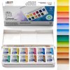 WINSOR & NEWTON COTMAN - SKETCHERS' POCKET BOX - AKVARELOVÉ FARBY - SADA 12 POLPANVIČIEK + ŠTETEC