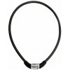 Zámek lanko MAX1 650x8mm černý kódový