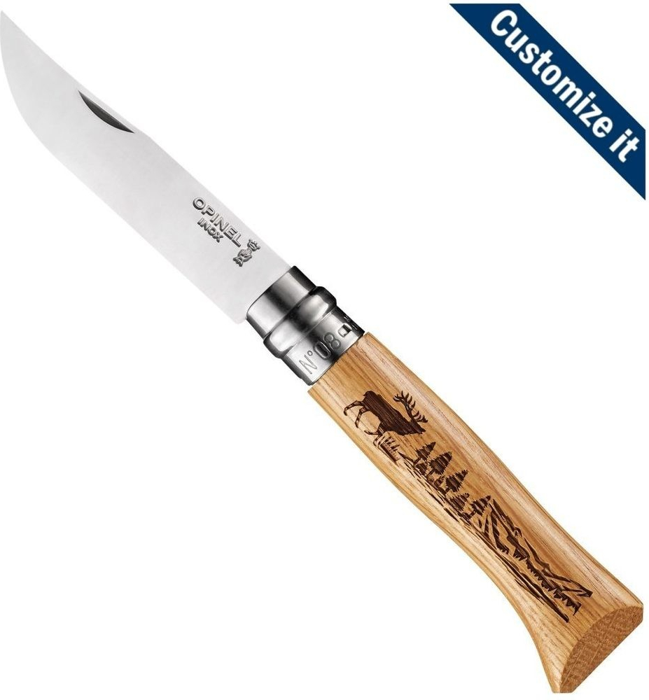 Opinel N°08 Inox Animalia 8,5 cm Dear