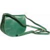 NovaKabelka.sk Mina Verde Scura kožená talianska crossbody kabelka zelená