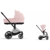 Cybex Platinum CYBEX e-Priam Set peach pink 2032 chrome with black details