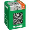 Spax Wirox Univerzálna skrutka T-Star plus, ø 6 × 70 mm, drážka: TX 30, 125 ks, 4191010600706