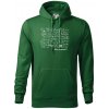 Matematika - čomu nerozumieš - Mikina pánska Cape s kapucňou - 3XL ( Fľaškovozelená )