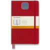 Moleskine Zápisník Expanded tvrdé dosky A5 linajkový červený
