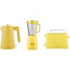 Silvercrest® Rýchlovarná kanvica + Hriankovač + Mixér, žltá súprava (800012289)