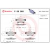 Sada brzdových platničiek, vždy 4 kusy v sade BREMBO P 59 083 (P59083)