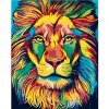 Zuty Diamantové maľovanie MAĽOVANÝ LEV 40x50 cm vypnuté plátno na rám