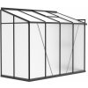 Skleník k stene 195 x 122 x 249 cm, čierny
