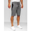Sivo-biele pánske teplákové šortky Bolf Q3876