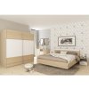 Kondela Spálňový komplet, 160x200cm, dub sonoma, biely, GABRIELA NEW