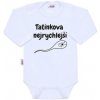 New Baby Body s potlačou Tatínkova nejrychlejší