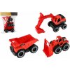 Teddies Auto stavebné 3ks plast 15-19cm voľný chod v sáčku