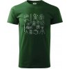 Geodet vybavenie - Tričko extra veľké (5-8XL) - 5XL ( Fľaškovozelená )