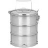MagicHome Obedár SS682, 3x1.2 lit., nerez, Inox. 16x26 cm