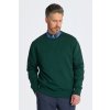 MIKINA GANT EMBOSSED SWEAT C-NECK TARTAN GREEN