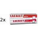 Zubná pasta Lacalut Aktiv zubná pasta 2 x 75 ml