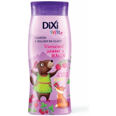 DIXI Šampón a balzam na vlasy Jahoda+malina Svište 250ml