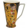 HOME ELEMENTS Porcelánový hrnček Klimt Bozk čierny 500 ml