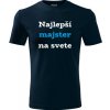 Tmavomodré tričko najlepší majster na svete - tričko pre majstra XXL