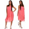Fashionweek Dámske oversize šaty z bavlny TC665 Farba: Koralový, Veľkosť: Universal
