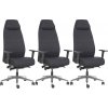 3PACK Ergonomická kancelárska stolička VITAL BLACK (3 ks)