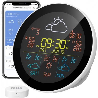 Meteorologická stanice TESLA Device MS360 s Tuya systémem, ext. sensor