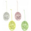 Perforované vajíčka na zavesenie 4 ks, 6 cm