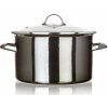 Banquet Smaltovaný hrniec METALLIC Black 26 cm, 6l, s pokrievkou, 26 cm
