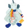 Doudou et Compagnie Paris Doudou Darčeková sada - Hračka s úchytom na cumlík dinosaurus zelený 23 cm