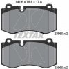 TEXTAR Sada brzdových platničiek 2396001