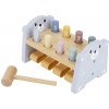 eliNeli Drevená zatĺkačka medvedík s číslami EN1123