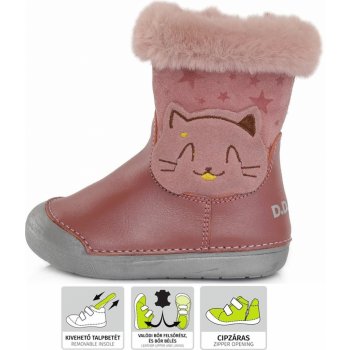 D.D.Step dievčenská zimné zateplené čižmy W066-373B Red/Pink od 33 € -  Heureka.sk