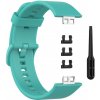 BStrap Silicone remienok na Huawei Watch Fit, teal SHU005C05