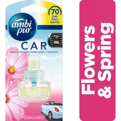 Ambi Pur Car Flowers & Spring náhradná náplň 7 ml