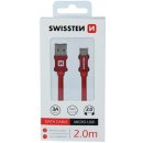 Swissten 71522306 USB - microUSB, 2m, červený