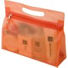 NATESA KOZMETICKÁ TAŠKA Z PVC NA ZIPS, ORANŽOVÁ