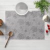 Biante Teflónové prestieranie na stôl TF-083 Kvetované ornamenty na sivom 35x45 cm