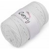 Povrázková priadza 100 m Cordy - (8002) biela prírodná