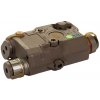 FMA FMA AN/PEQ15 LA5-C UHP verzia (LED svietidlo, zelený / IR laser) - Piesková