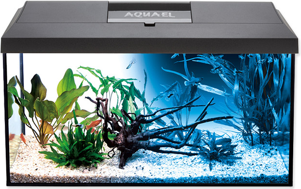 Aquael Leddy LED Day & Night akvarijný set čierny 41 x 25 x 25 cm, 25 l