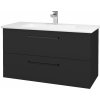 Dreja Umývadlová skrinka GIO SZZ2 100 - N03 Graphite / Úchytka T06 / N03 Graphite