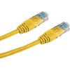 PremiumCord sputp01Y patch UTP, RJ45-RJ45, level 5e, 1m, žlutý